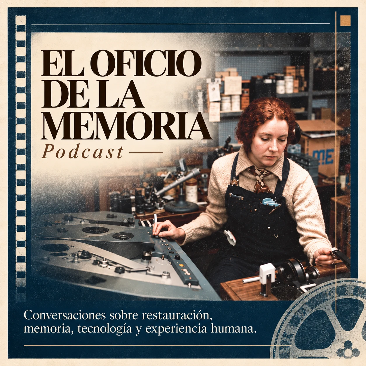 Carátula del podcast El oficio de la memoria, de Restaura Audio Film